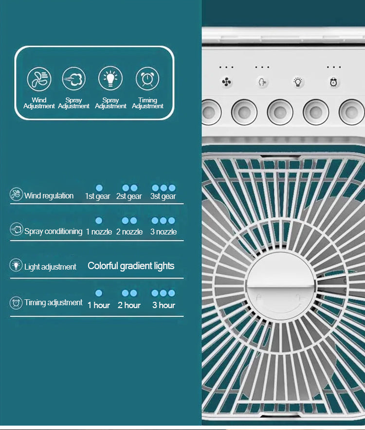 Portable Mini Air Cooling Fan - Image 6