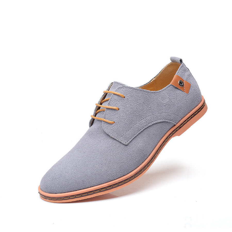Real Suede Leather Oxford Formal Dress Shoes - Image 5