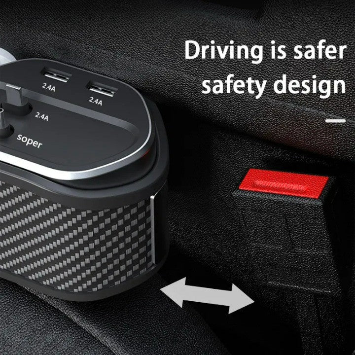 Car Seat Gap Organizer Cup Holder Wireless Charger - Image 3