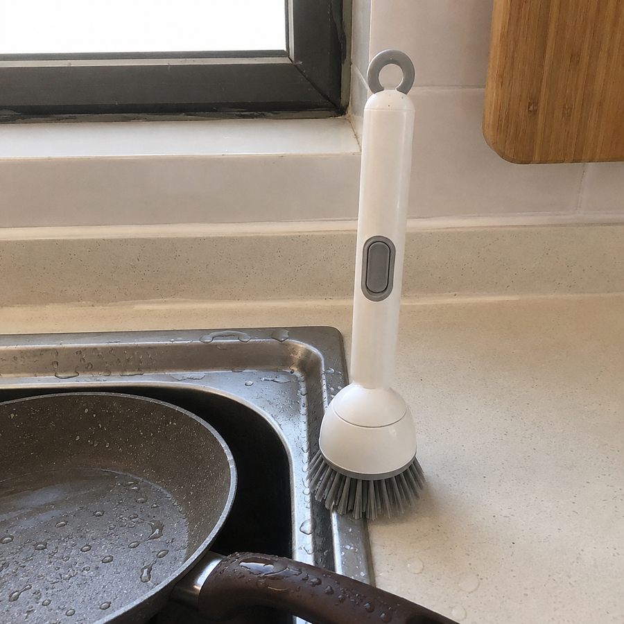 Pump & Scrub Soap-Dispensing Brush