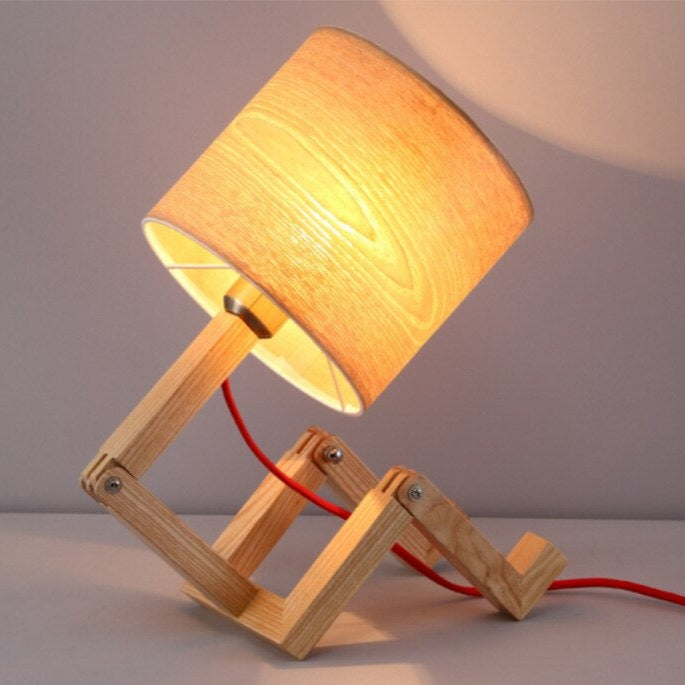 Modern Solid Wood Table Lamp - Image 1