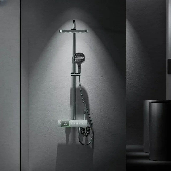Rhythmic Rain Piano Key Style Control Elegant Rainfall Shower Set - Image 2