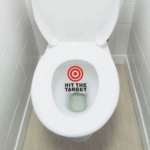 Bathroom Toilet Aim Practice Sticker - Image 0