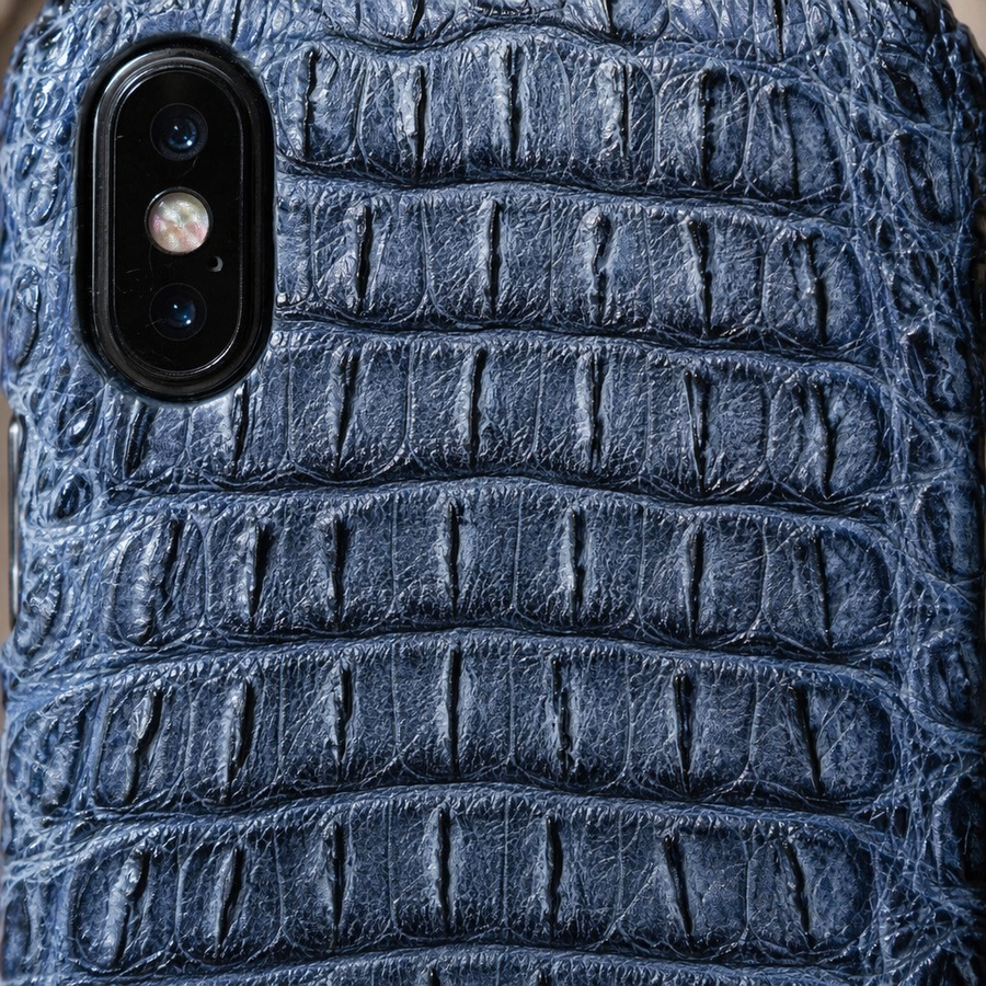 Super Luxury Genuine Crocodile Skin Leather Case For iPhone X