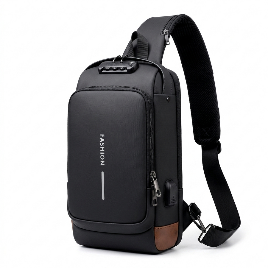 Crossbody Leather Anti-Theft Waterproof Bag