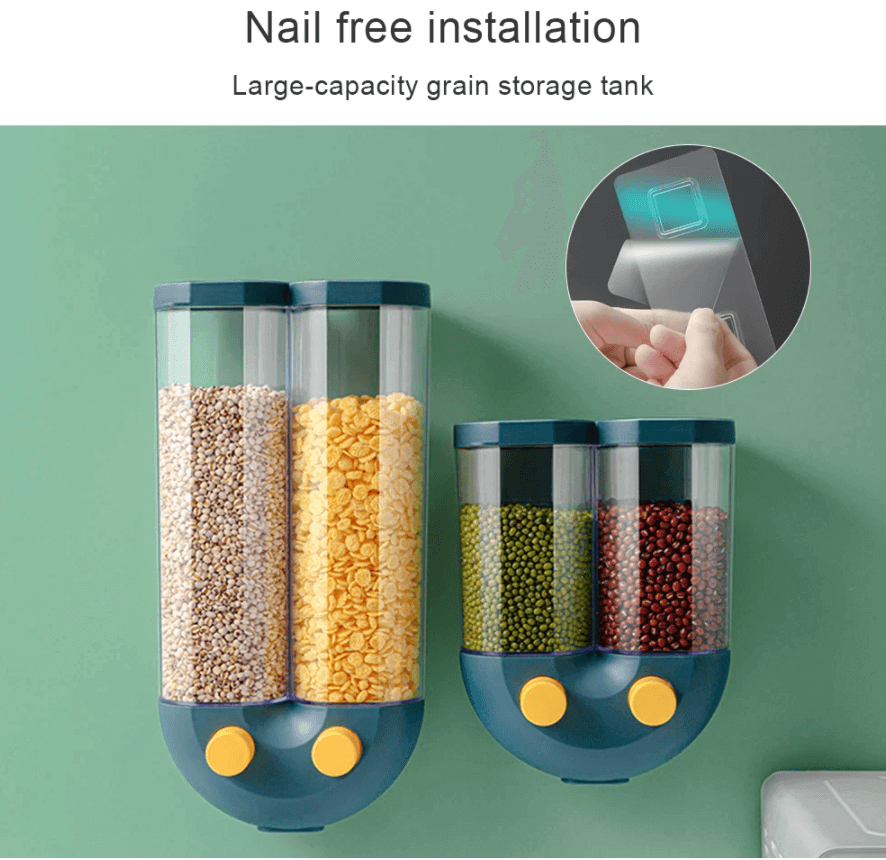 Wall-Mounted Automatic Kitchen Grain Rice Storage Tank - Image 9