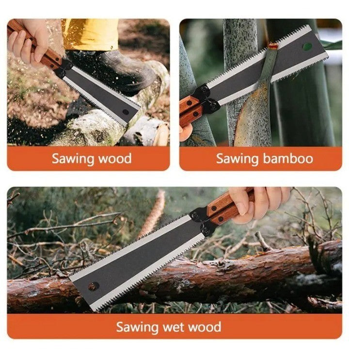 Pro Master Double Edge Foldable Carpentry Hand Saw - Image 8