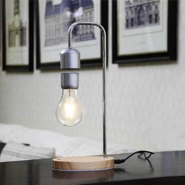 Magnetic Levitating Wireless Bulb Desk Lamp - Image 0