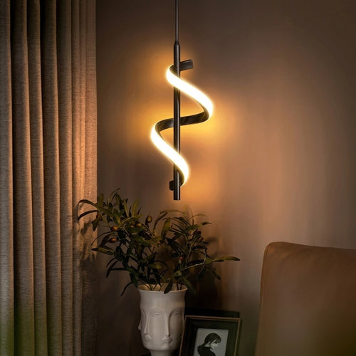 Spiral Minimal Ambient LED Wall Lamp - Image 0