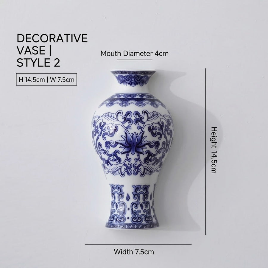 Vasello Blue Decorative Wall Mounted Vase - Image 6