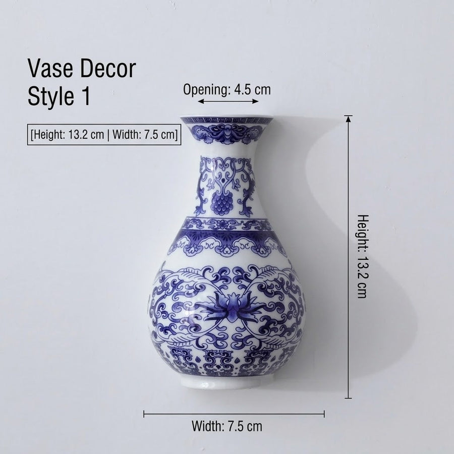 Vasello Blue Decorative Wall Mounted Vase - Image 7