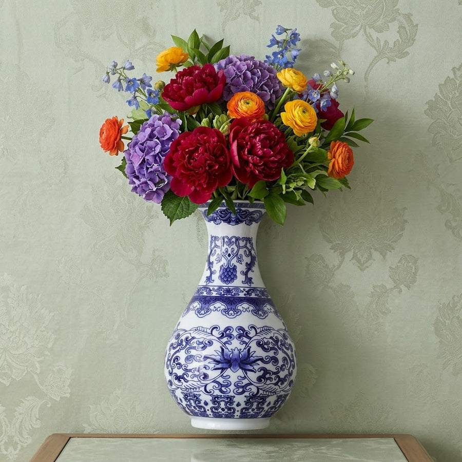 Vasello Blue Decorative Wall Mounted Vase - Image 1