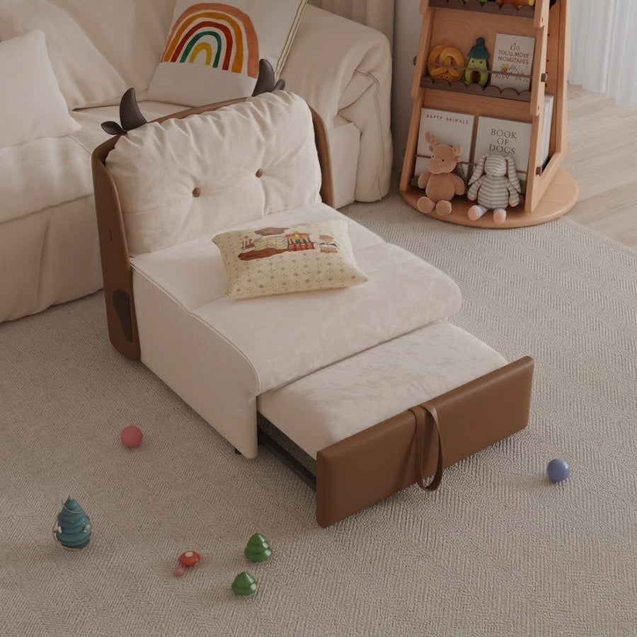DairyDream Cute Tufted Convertible Lounge Sofa Bed - Image 5