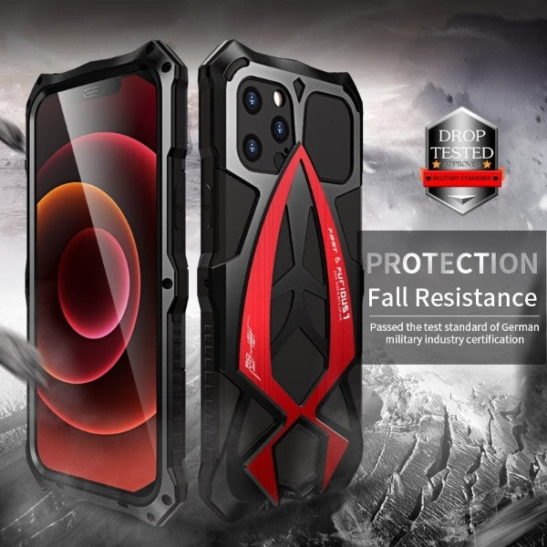 Anti-Knock Metal Heavy Duty Waterproof iPhone Case - Image 1