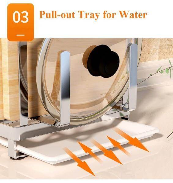 Stainless Steel Kitchen Utensils Organizer Drying Rack - Image 3