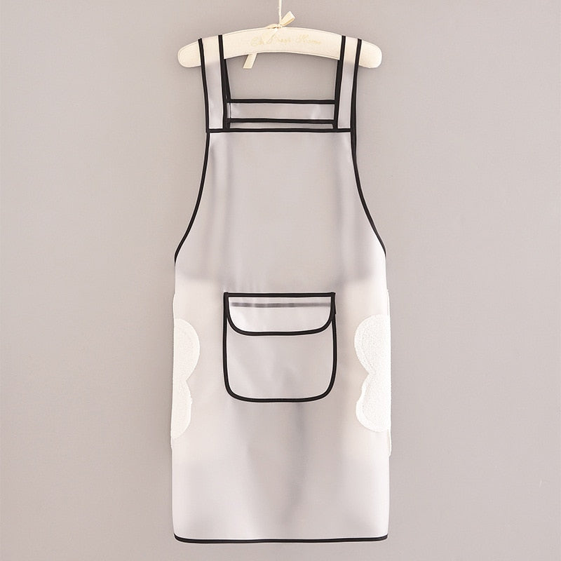Transparent Waterproof Kitchen Apron - Image 10