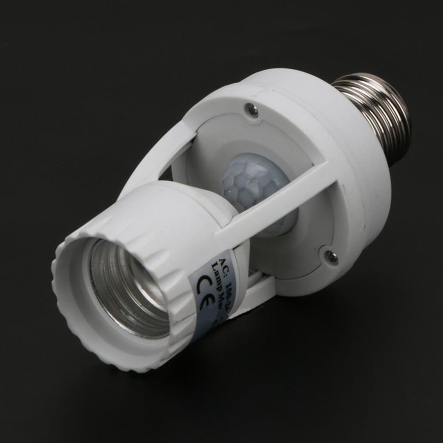 360 Rotating Motion Sensor Socket Switch Led Bulb Base - Image 6