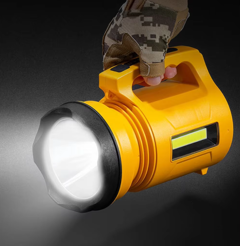 big yellow rechargeable flashlight High Power Handheld Rechargeable Multifunctional Portable Flashlight · Mavigadget