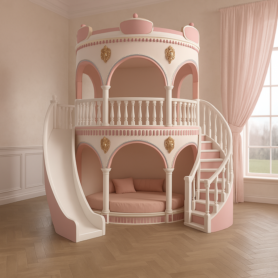 Dream Castle Majestic Slide Kids Bunk Bed - Image 1