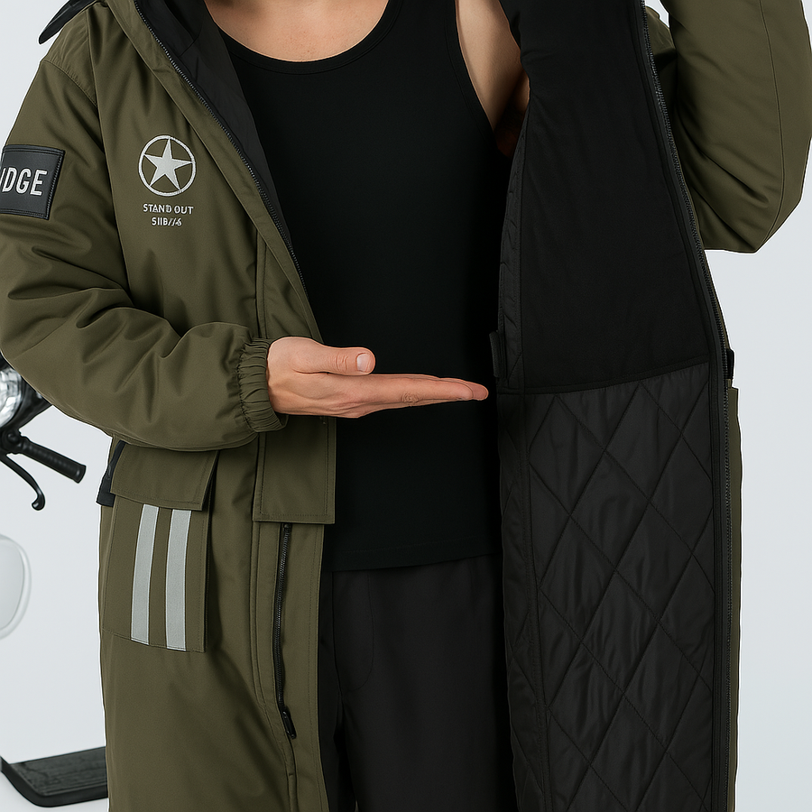 Heavy-Duty Coldproof Full Body Motorcycle Suit - Image 1
