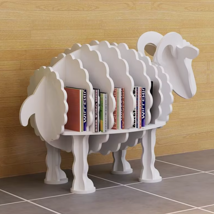 Creative Decorative Sheep Shaped BookCase - Image 1
