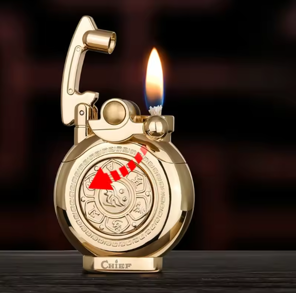 Mechanical Flip Top Kerosene Windproof Lighter - Image 1