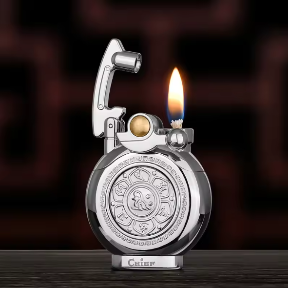 Mechanical Flip Top Kerosene Windproof Lighter - Image 6