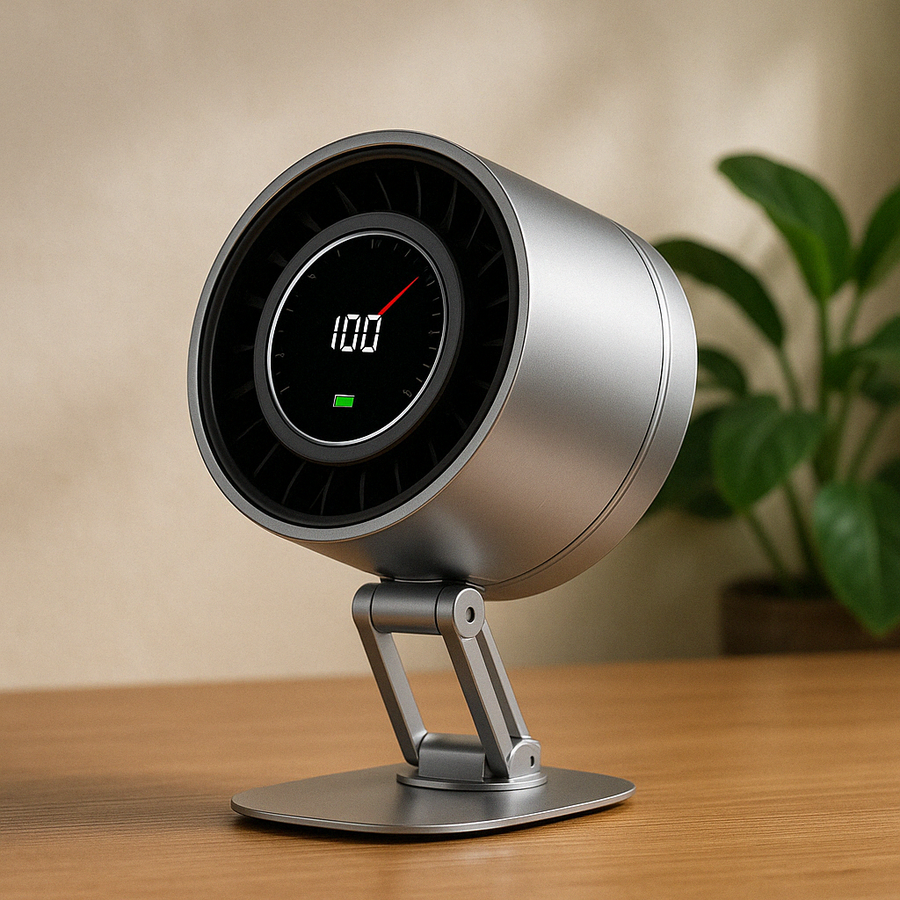 Ultra-Quiet Digital Display Bladeless Fan - Image 0
