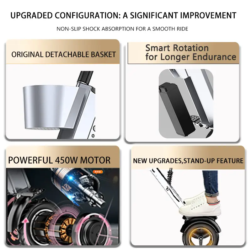 3-Wheel Balanced Foldable Electric Scooter - Image 3