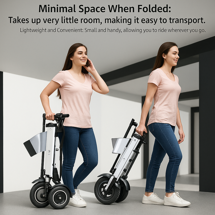 3-Wheel Balanced Foldable Electric Scooter - Image 1