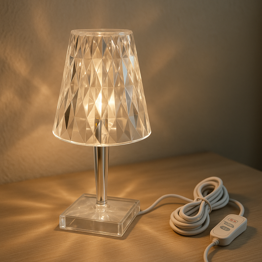 Diamond Acrylic Table Lamp - Image 0