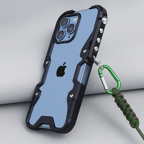 Tactical Grip Shockproof Alloy Frame iPhone Case - Image 0
