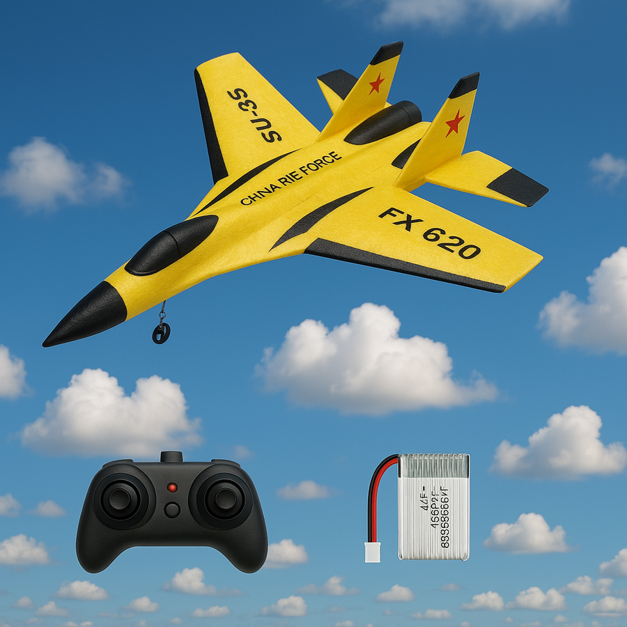 Remote Control Foam Fighter Airplane Toy - Image 8