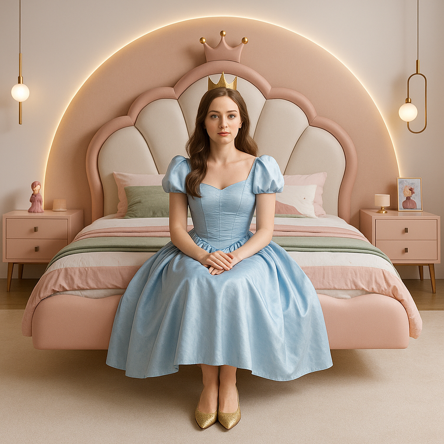 Fairy Tale Princess Crown Kids Bed - Image 1
