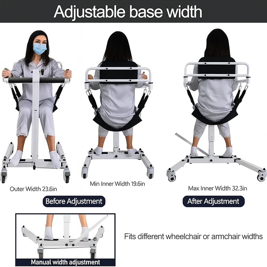 5-in-1 Foldable Patient Lift Mobility Chair - Image 4