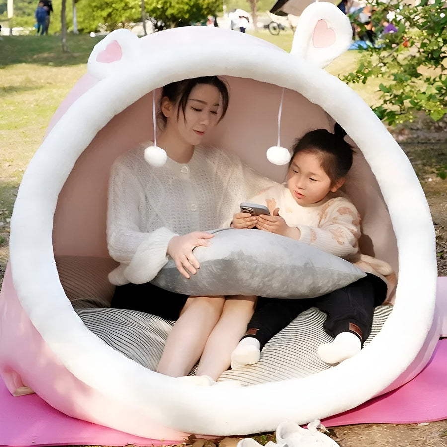 Rabbit Nest Comfy Plush Lazy House Tent - Image 7