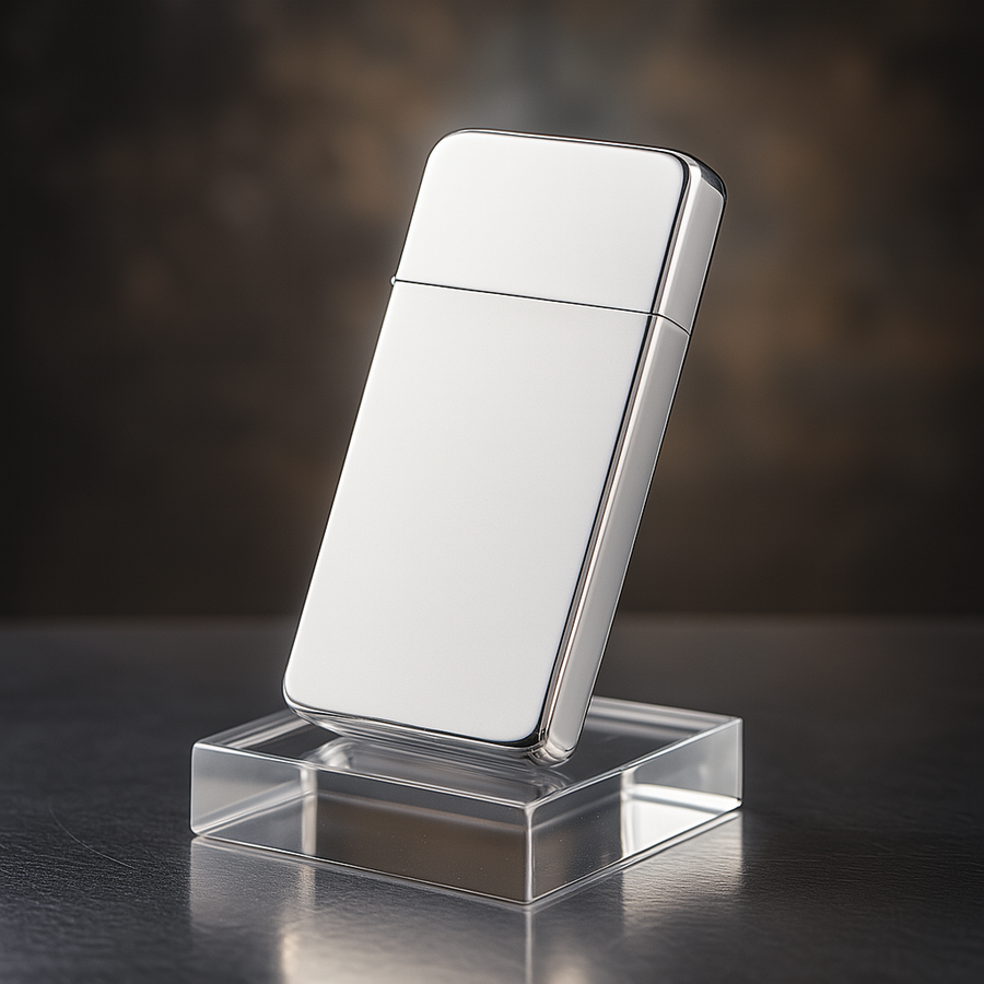 Simple Brushed Ultra Thin Windproof Copper Lighter - Image 1