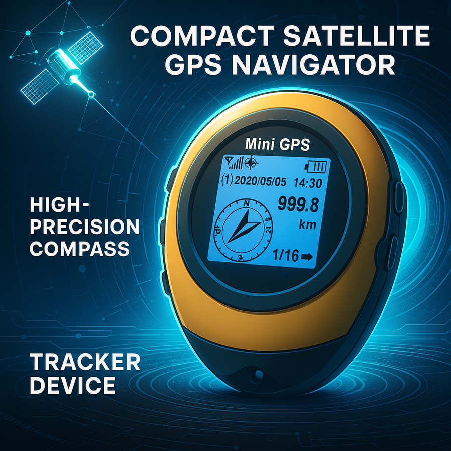 Compact Satellite GPS Navigator High-Precision Compass Tracker Device - Image 1