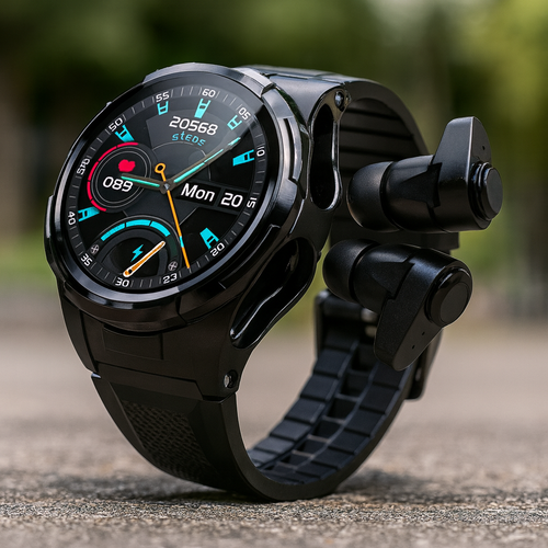 Touch Screen Earphones Sport Smartwatch - Image 0