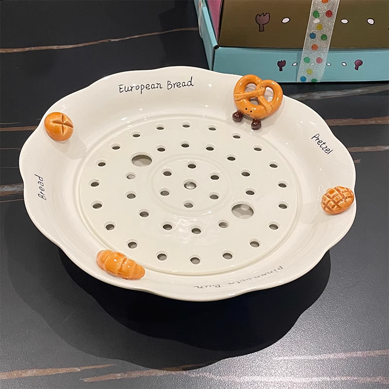 Korean Snacks Ceramic Cute Serving Plate - Image 6