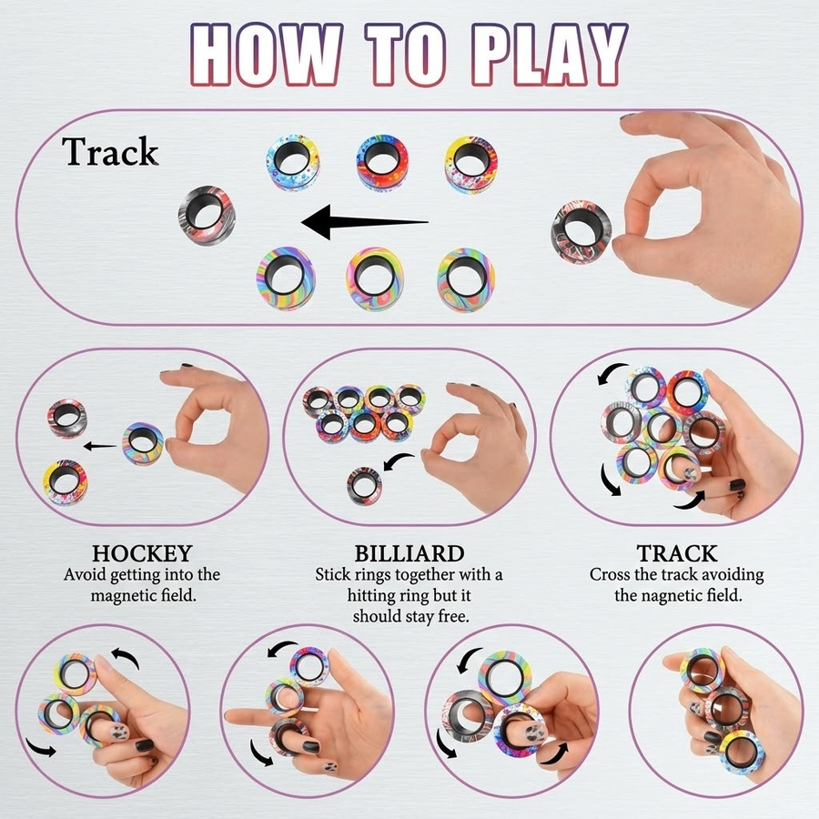 Spin Loop Magnetic Fidget Spinner Ring - Image 2