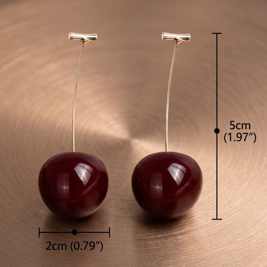 Cherry Fruit European Style Earrings - Image 12