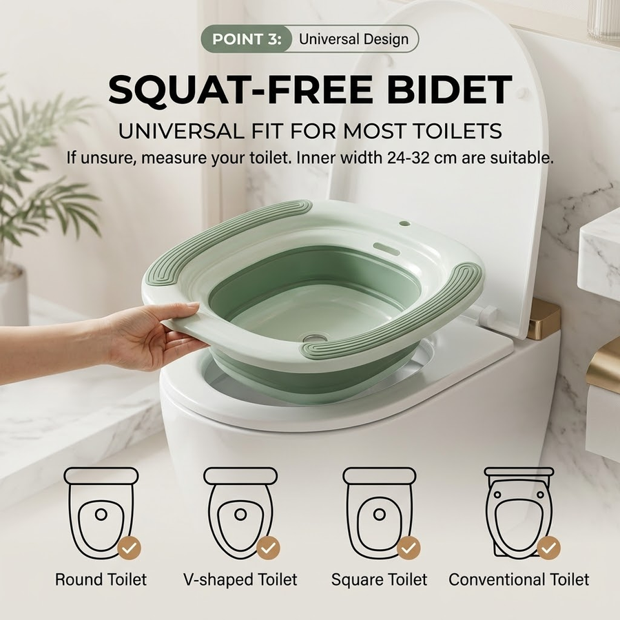 Personal Hygiene Foldable Sitz Bath Soak Care Basin - Image 6