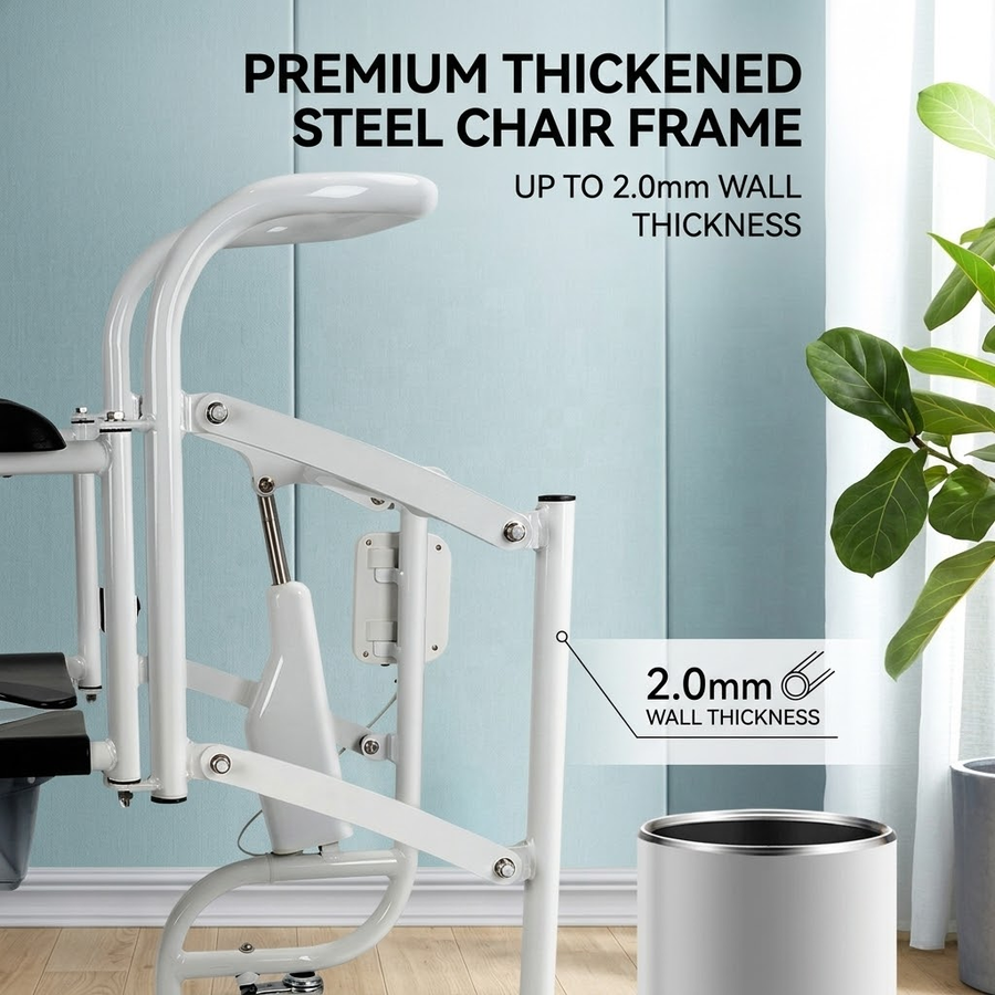 Caregiver Electric Patient Transfer Commode Chair - Image 5