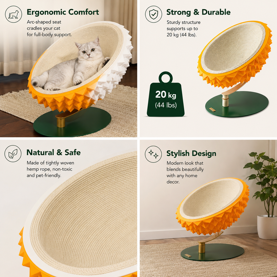 Durian Den Cat Scratching Lounge Bed