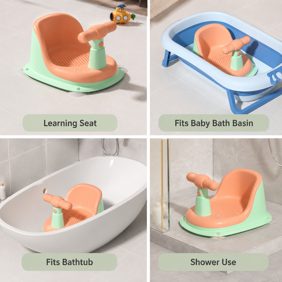 Non-Slip Newborn Baby Bath Seat