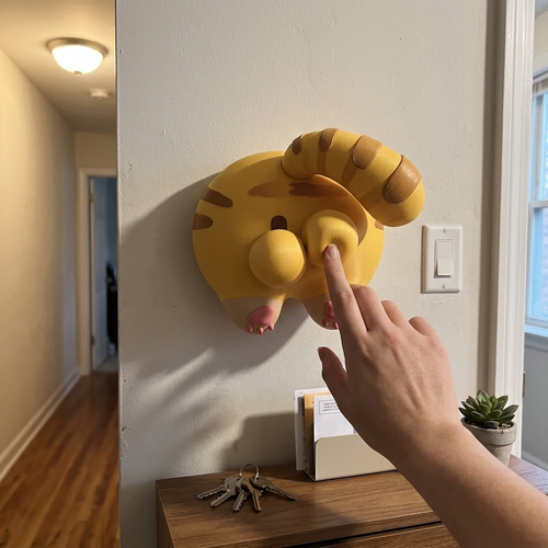 Press the Cat Light Switch Cover
