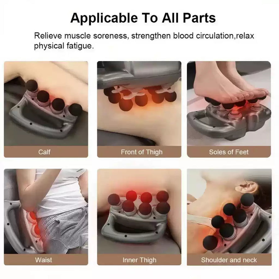 Deep Relax Multi-Head Professional Electric Massager - Image 2