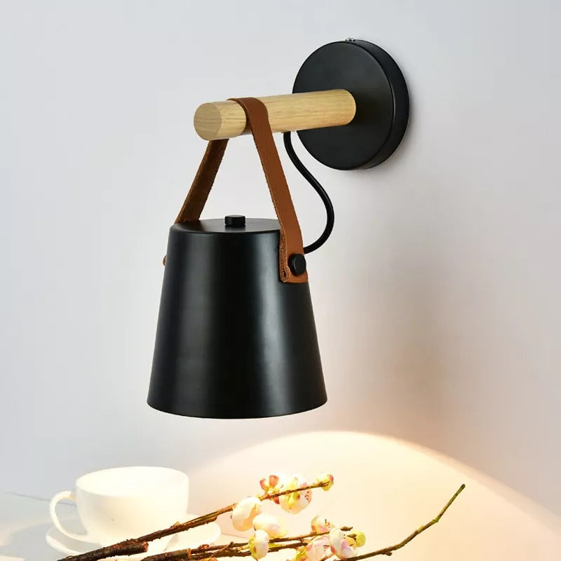 Nordic Style Wood Elegant Wall Lamp - Image 2