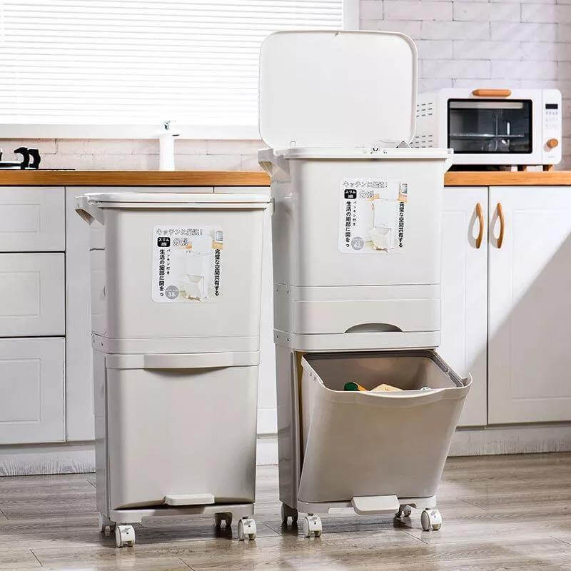 Large Capacity Multi Layers Garbage Trash Can - Image 2